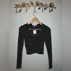 Urban Outfitters Cropped Long Sleeve Shirt